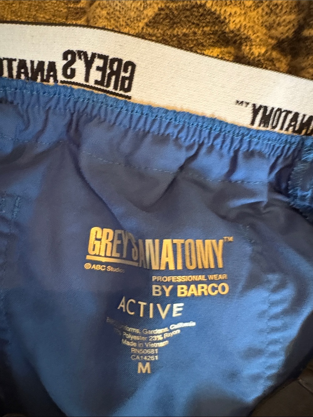 Grey's Anatomy Royal Blue women’s Scrub Pants - Picture 7 of 9